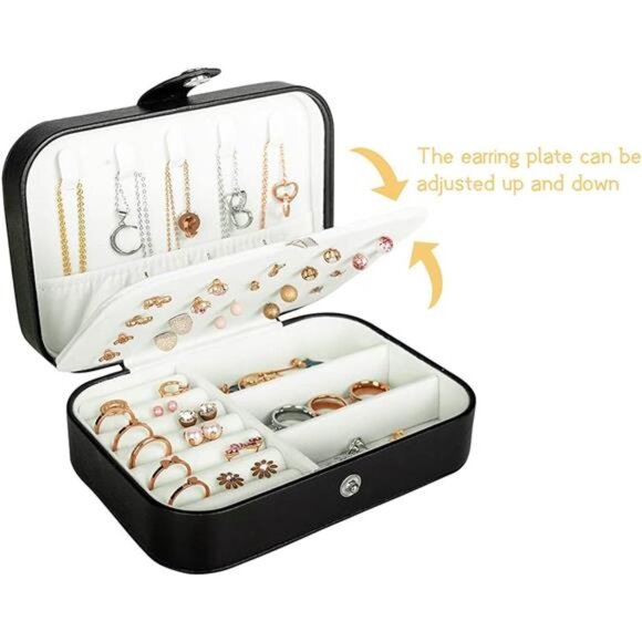 Women Jewelry Box Portable Mini Travel Case Display Storage Holder Boxes - Picture 4 of 7